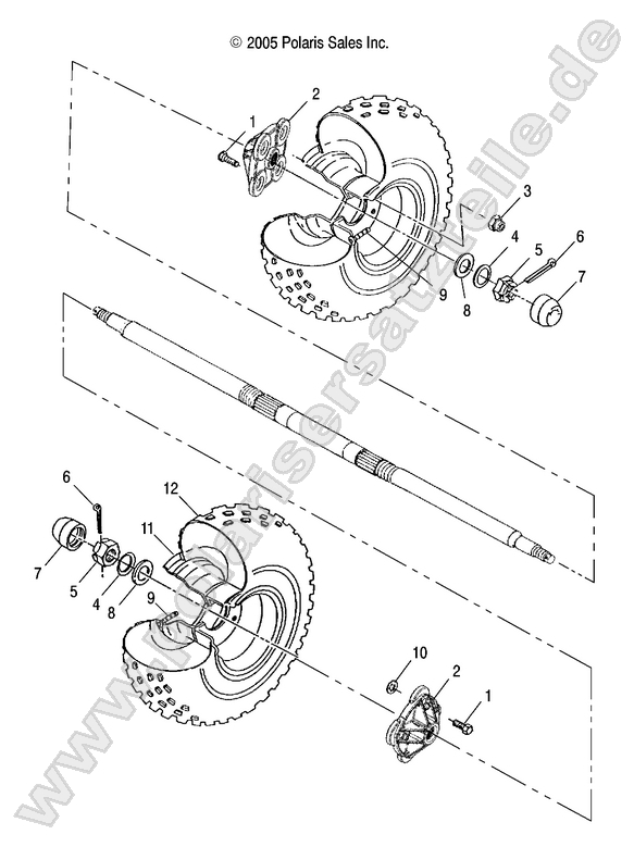 WHEEL, REAR WHEEL, REAR
