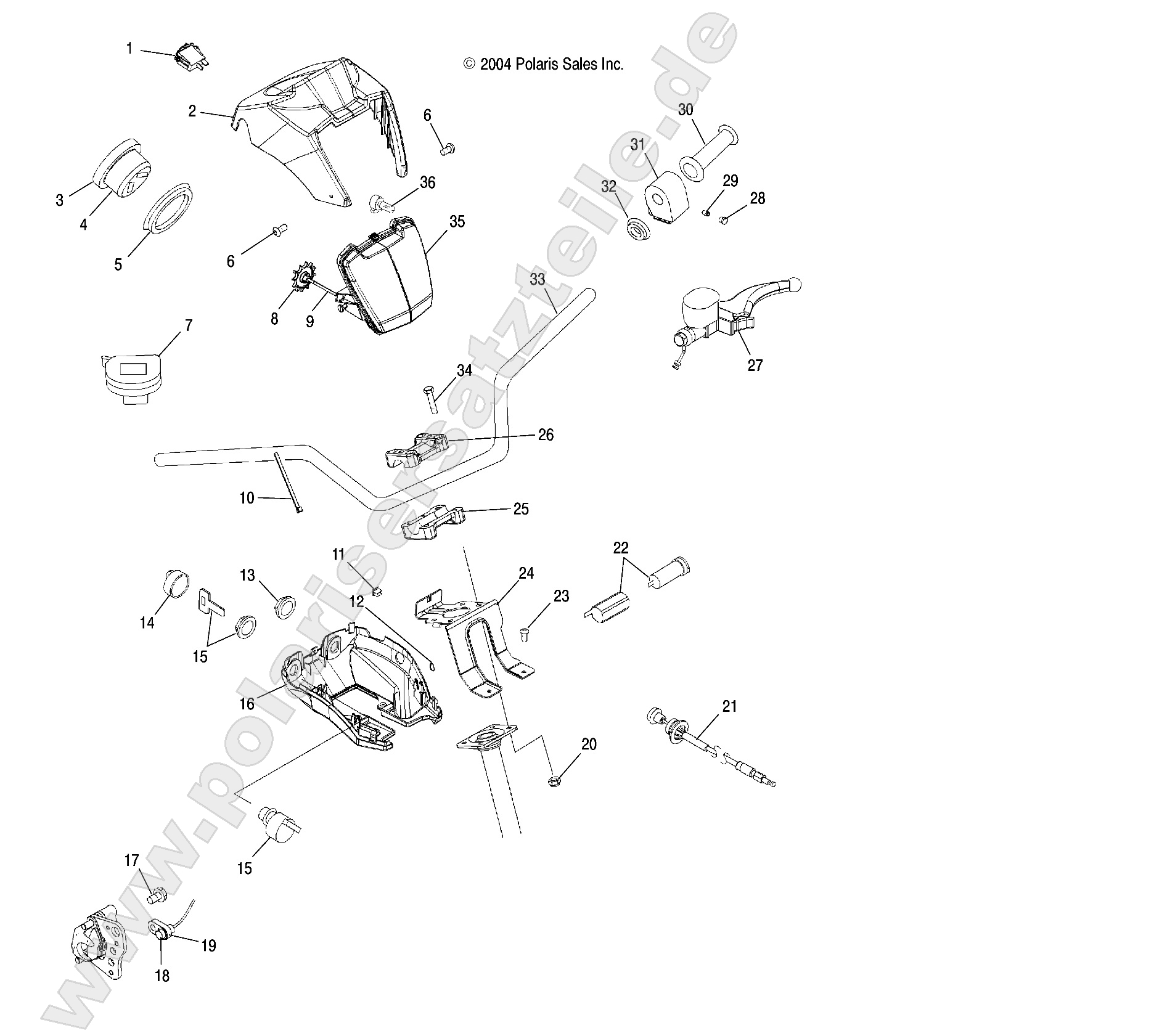 HANDLEBAR and HEADLIGHT POD HANDLEBAR and HEADLIGHT POD