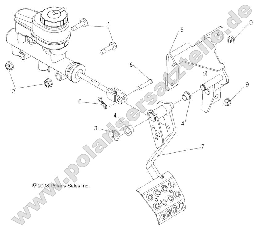 Brakes, Pedal and Master Cylinder Mounting
