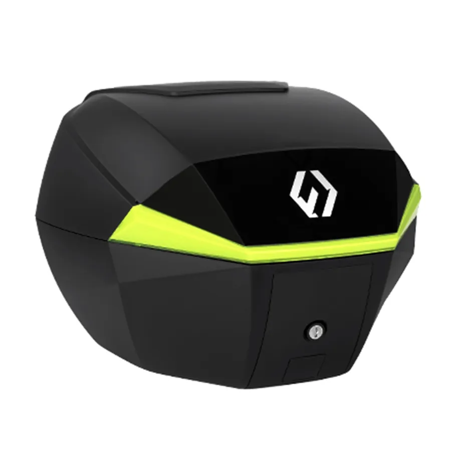 Furchtlos SHIELD S Basic Topcase - 35 Liter - schwarz/gelb - inkl. Montagekit