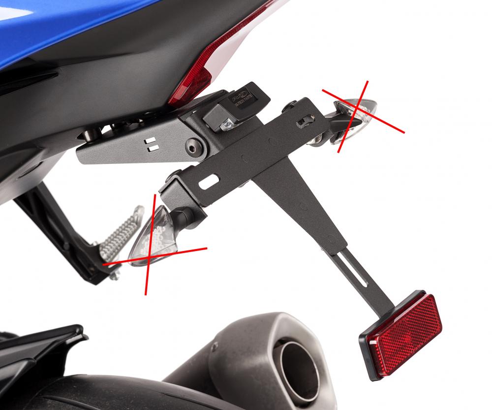 Puig Kennzeichenhalter Set Yamaha YZF R1 /M 2015-20