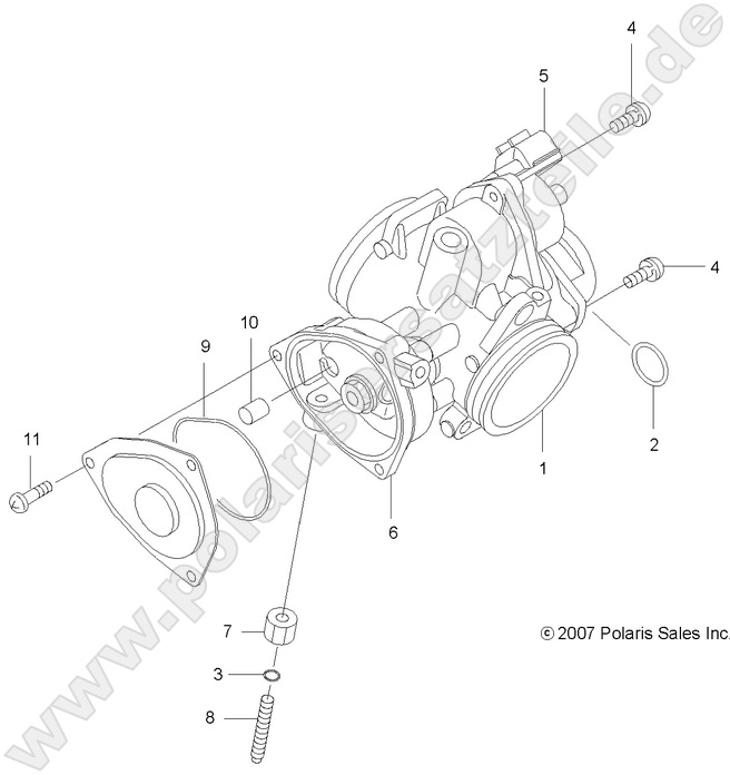ENGINE, THROTTLE BODY ENGINE, THROTTLE BODY