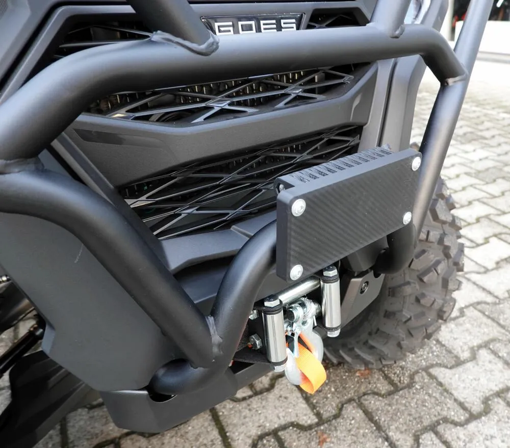 TMP Kennzeichenhalter vorne / Nummernschildhalterung klappbar - GOES Terrox 400 / 500 2024- (große Stoßstange)