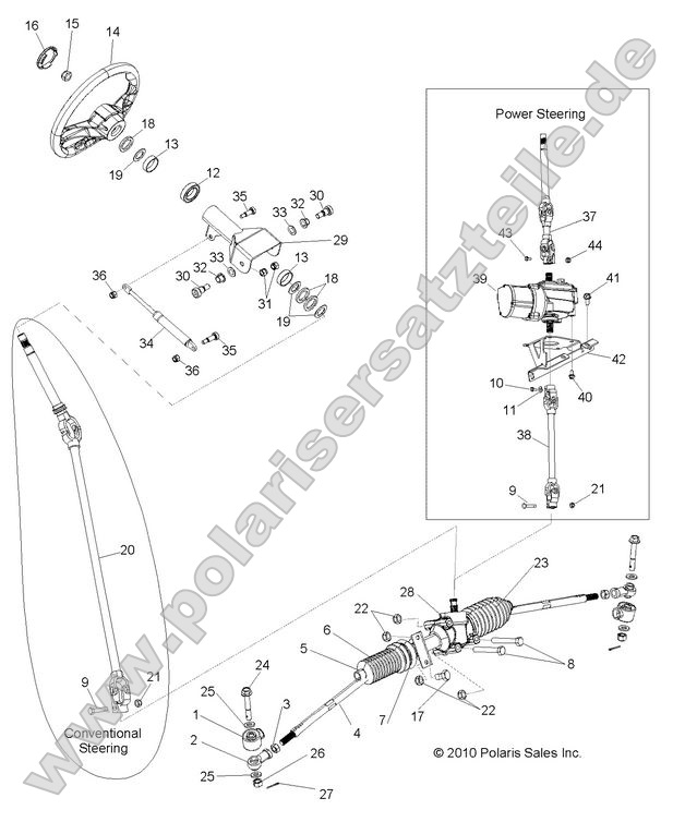 Steering, Steering Asm.
