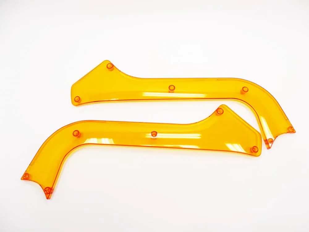 Fantic ISSIMO Rahmencover Set Transparent neon orange