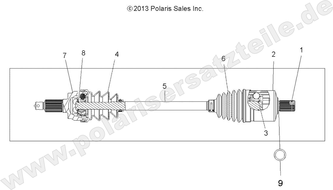 DRIVE TRAIN, DRIVE SHAFT, FRONT DRIVE TRAIN, DRIVE SHAFT, FRONT