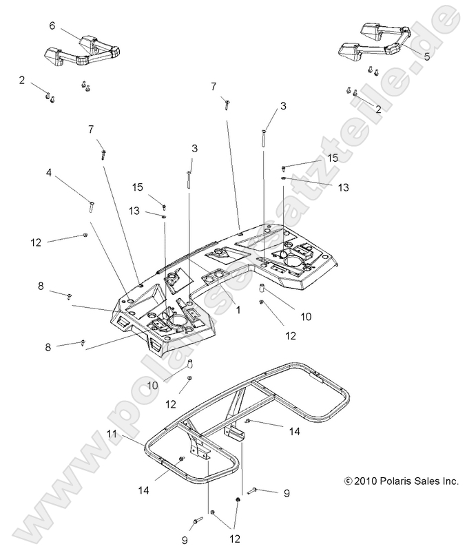 BODY, REAR RACK ASM. BODY, REAR RACK ASM.
