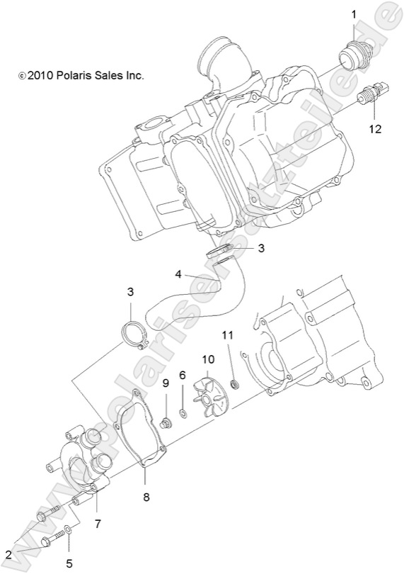 ENGINE, WATER PUMP ENGINE, WATER PUMP