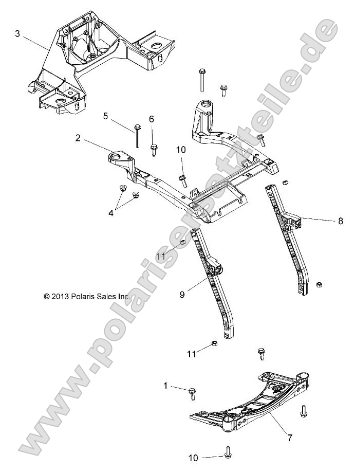 Body, Front Rack Support Body, Front Rack Support
