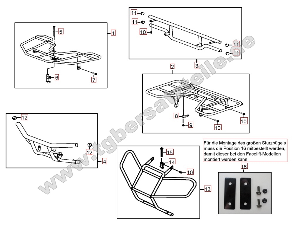 Gepäckträger vorne und hinten