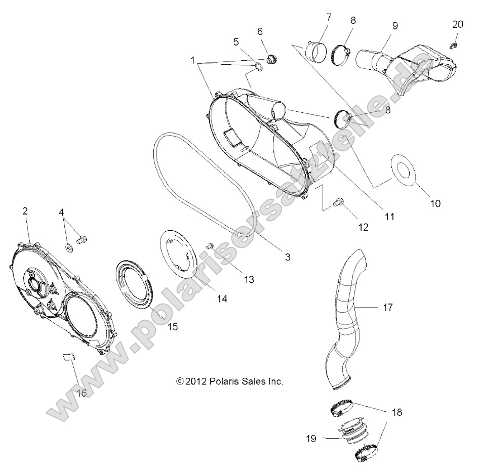 Body, Clutch Cover and Ducting Body, Clutch Cover and Ducting