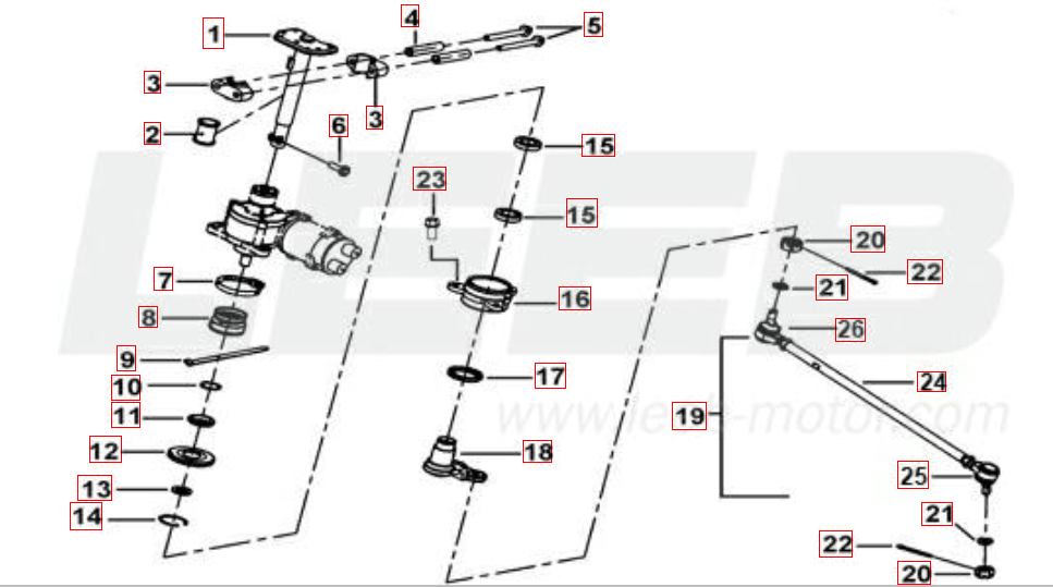 Lenksäule-Spurstange