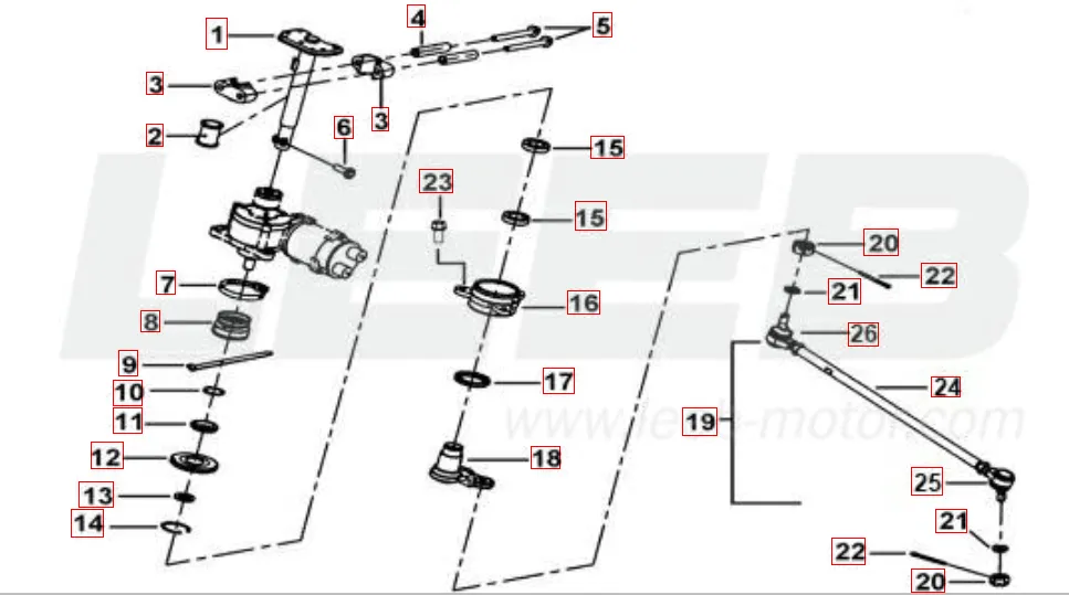 Lenksäule-Spurstange