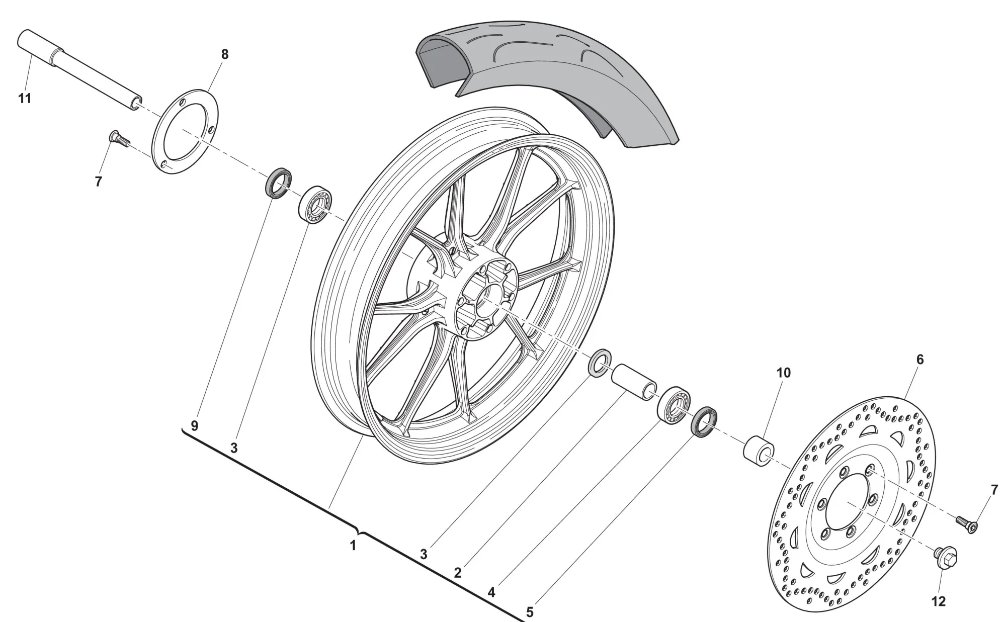 Vorderrad Motard Vorderrad Motard