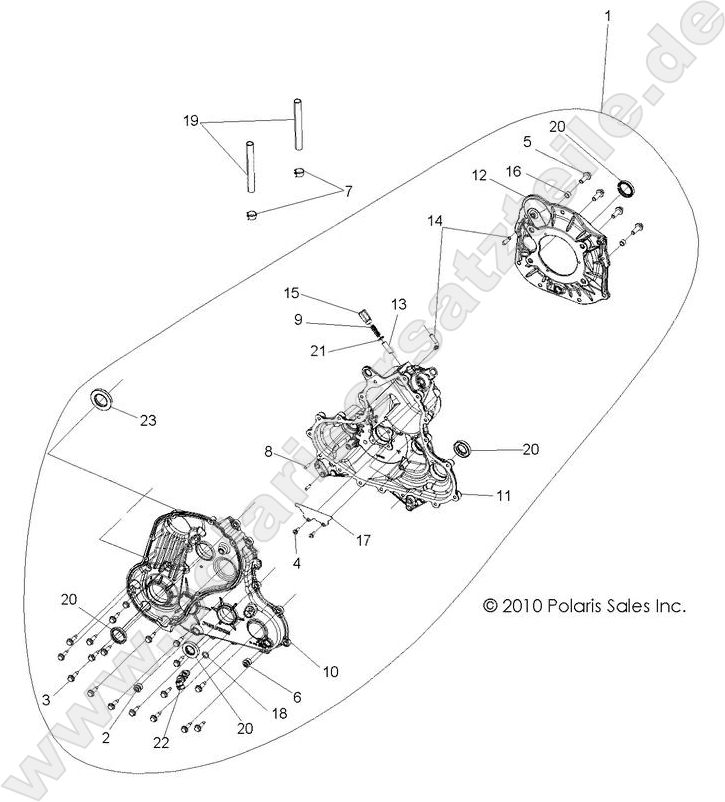DRIVE TRAIN, MAIN GEARCASE DRIVE TRAIN, MAIN GEARCASE