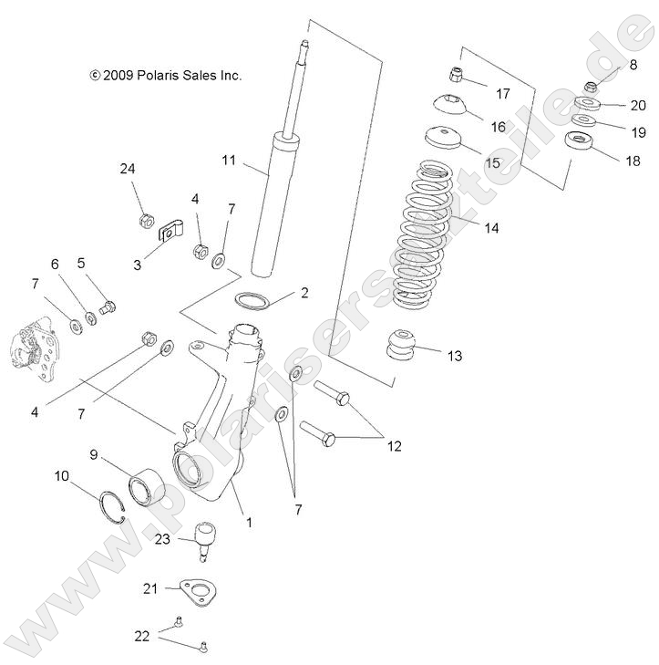 SUSPENSION, FRONT STRUT