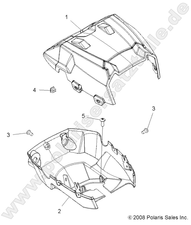 BODY, HEADLIGHT POD BODY, HEADLIGHT POD
