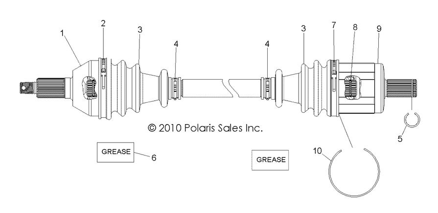 DRIVE TRAIN, FRONT DRIVE SHAFT