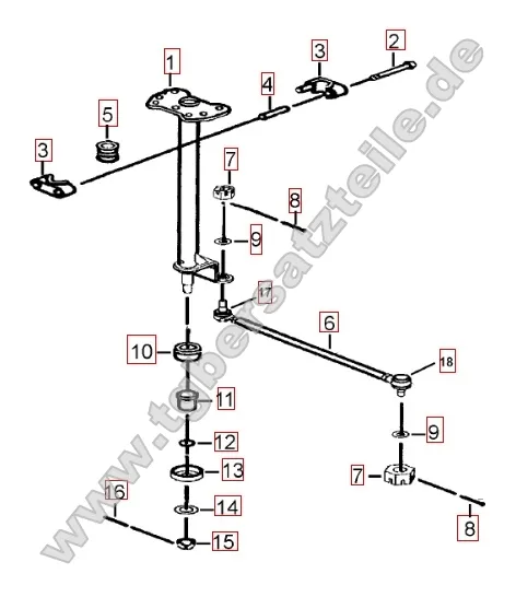 Lenksäule - Spurstange