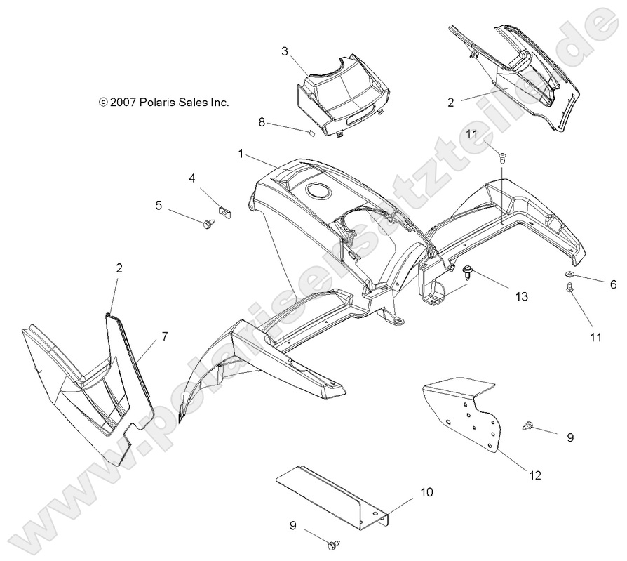 BODY, FRONT CAB BODY, FRONT CAB