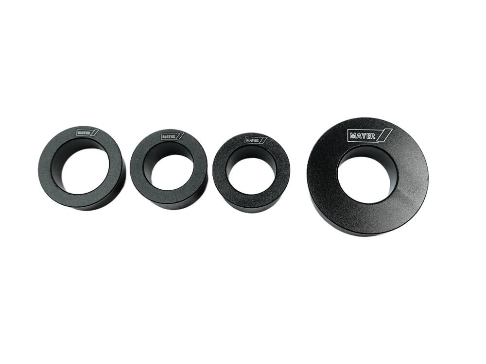 TMP Racing Felgen Distanzbuchsen Set schwarz - Yamaha YZF R7 2022-24