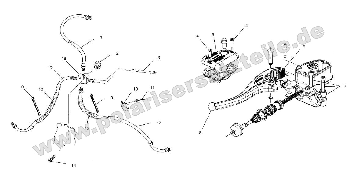 Controls - Master Cylinder/Brake Line