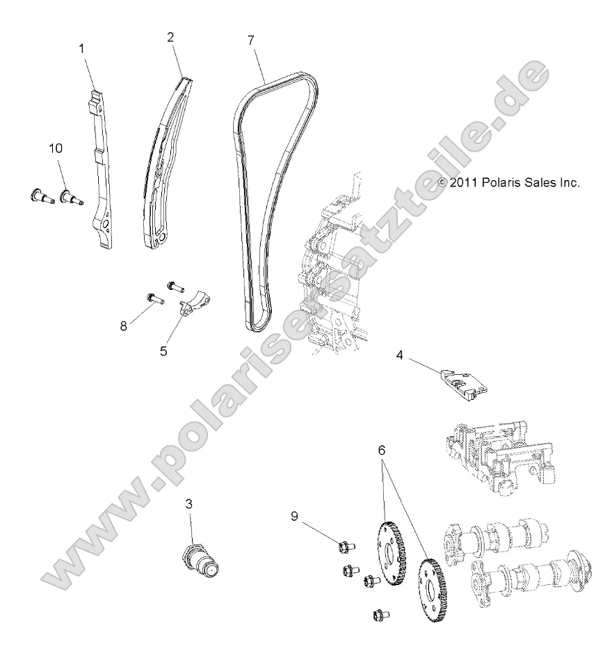 Engine, Cam Chain and Sprocket Engine, Cam Chain and Sprocket