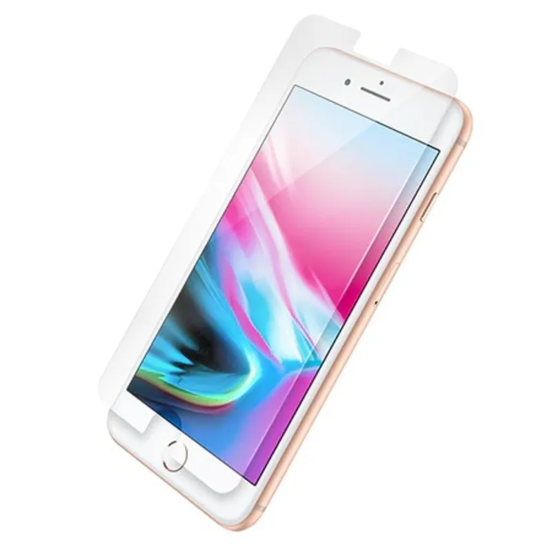 Quad Lock Displayschutzfolie aus gehärtetem Glas für iPhone 8+/7+/6+/6S+