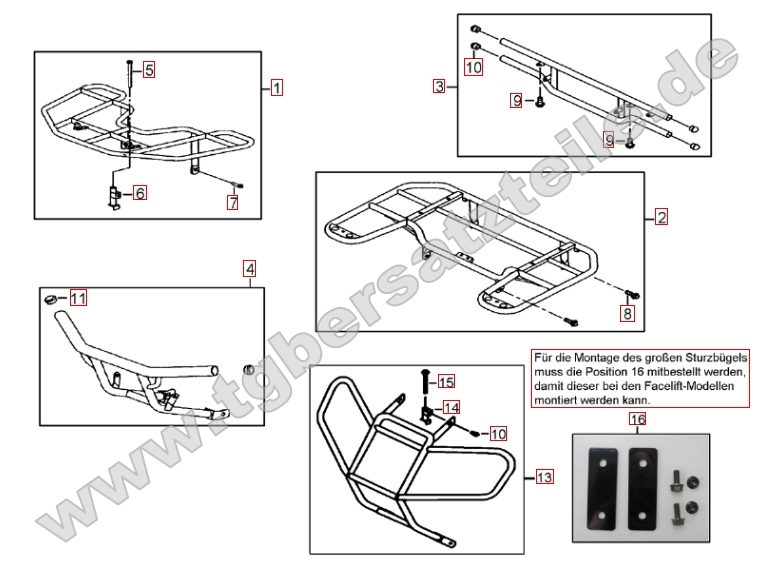 Gepäckträger vorne und hinten