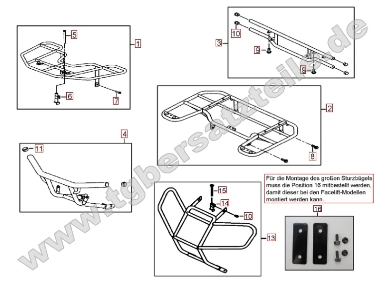 Gepäckträger vorne und hinten Gepäckträger vorne und hinten