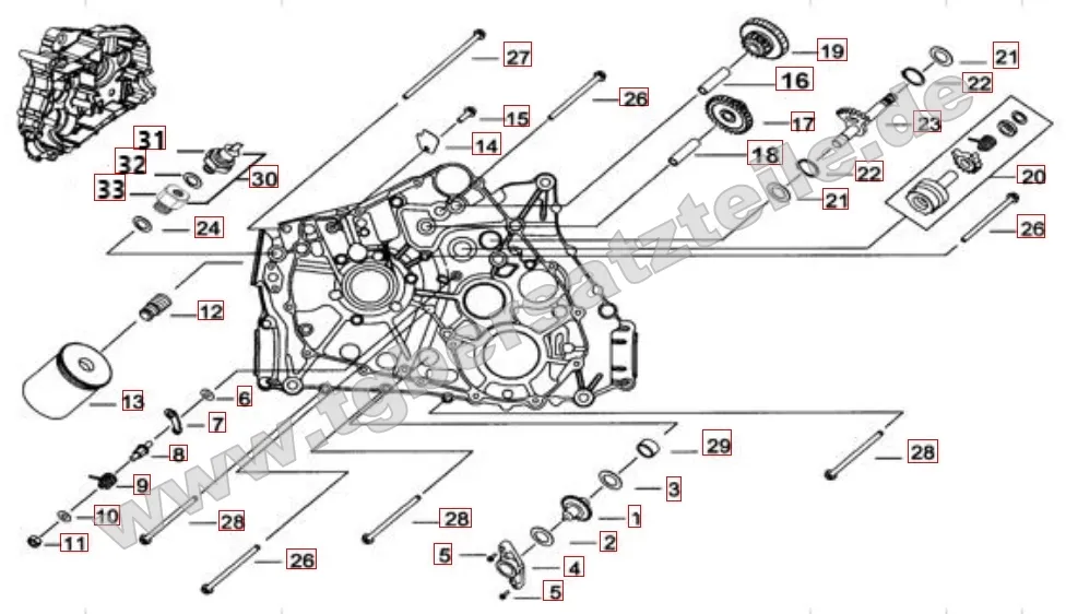 Motorgehäuse links 1