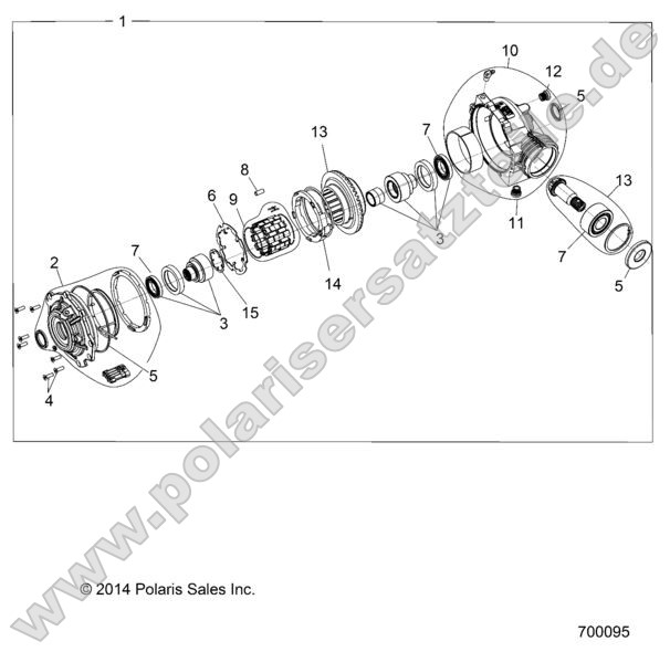 Drive Train, Front Gearcase Internals Drive Train, Front Gearcase Internals