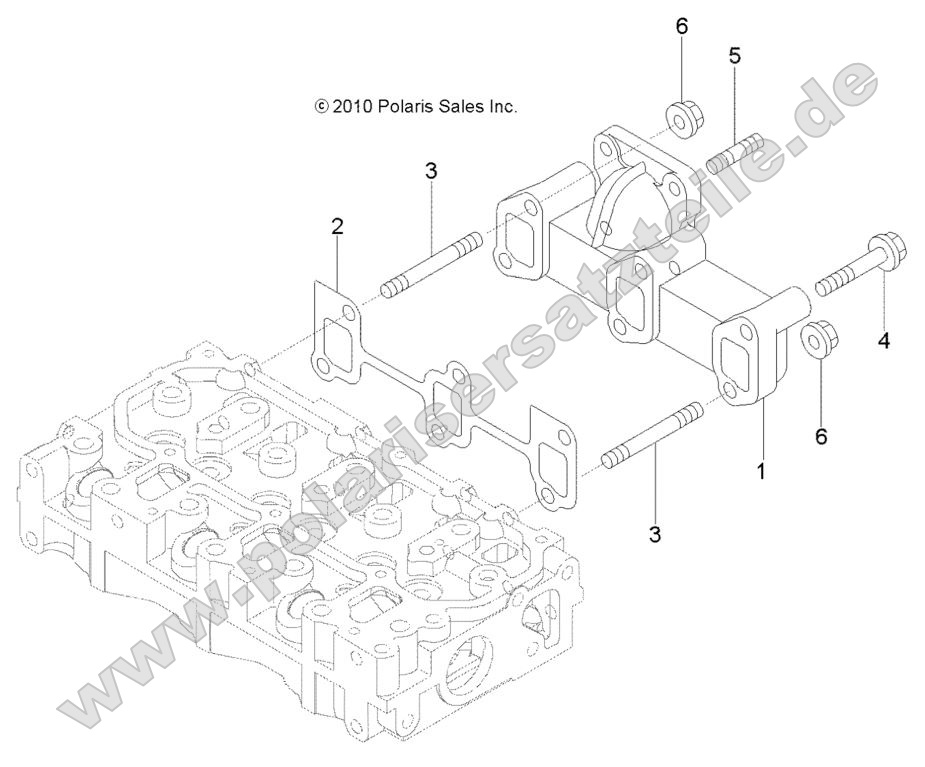 Engine, Exhaust Manifold