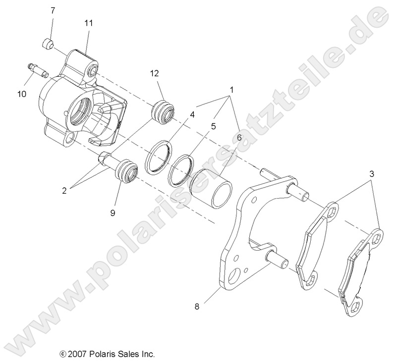 BRAKES, FRONT CALIPER