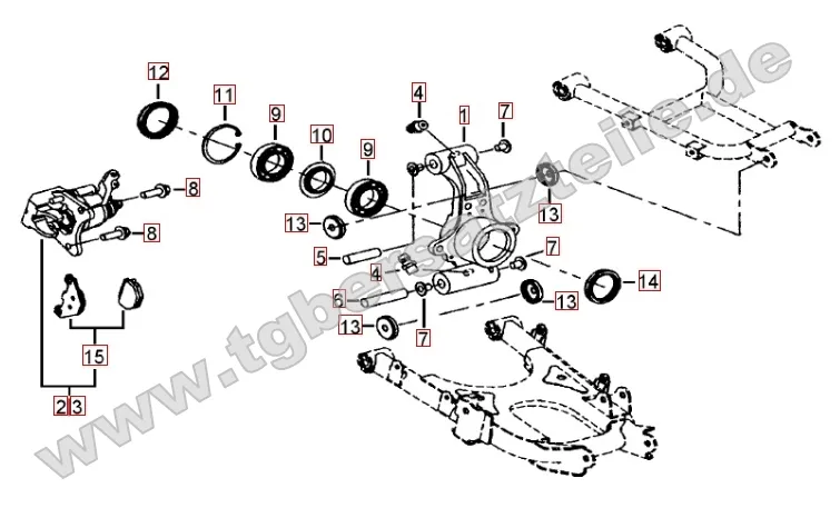 Hinterradachse Hinterradachse