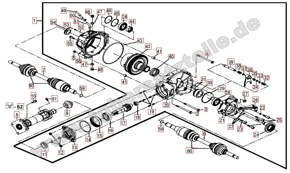 Differenzial hinten Differenzial hinten