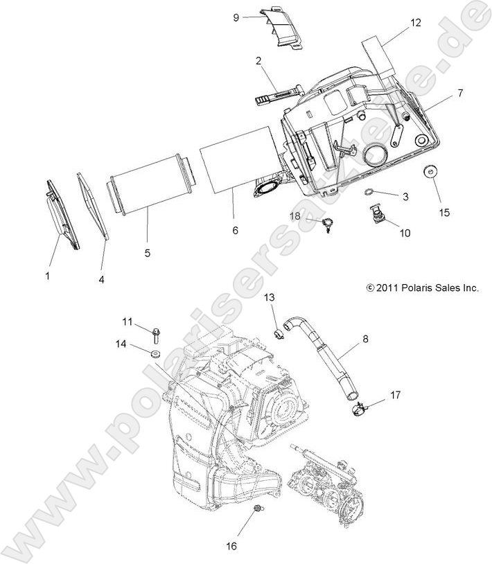ENGINE, AIR INTAKE ENGINE, AIR INTAKE
