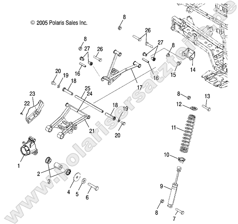 SUSPENSION, REAR SUSPENSION, REAR