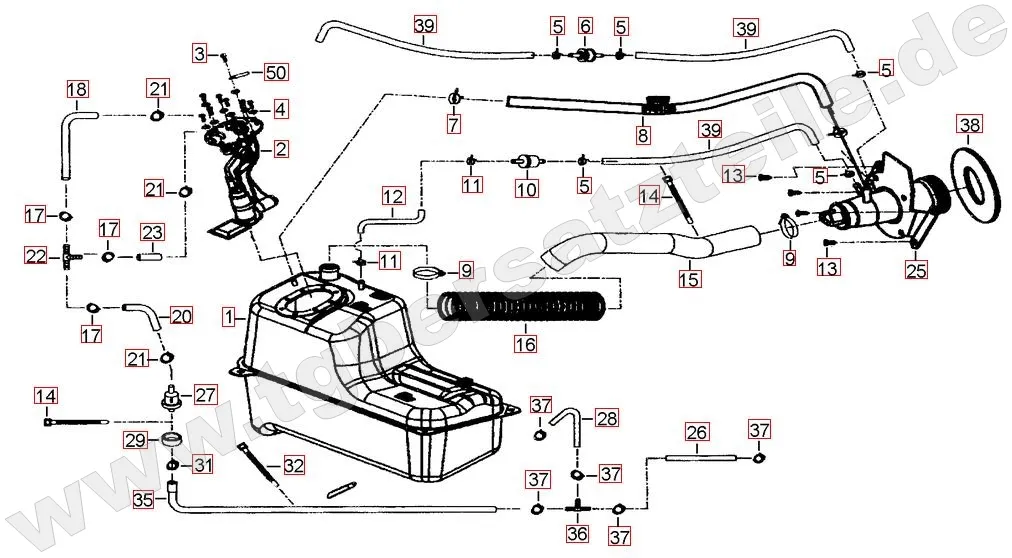 Benzintank - Benzinpumpe Benzintank - Benzinpumpe