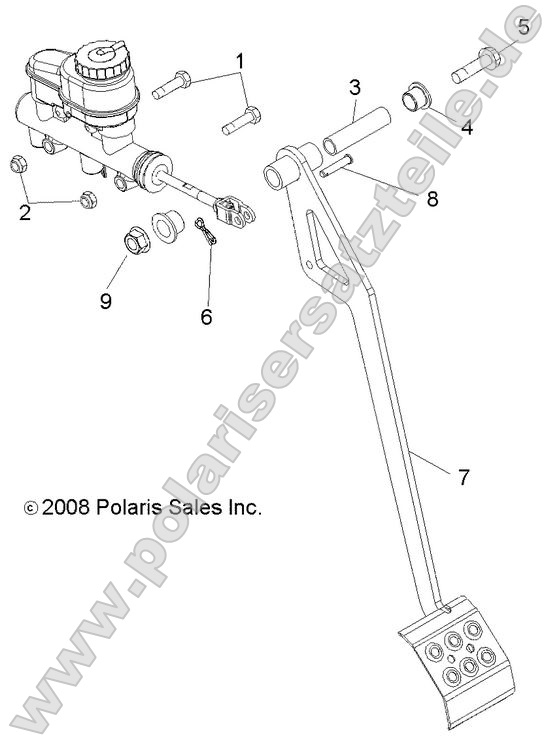 Brakes, Pedal and Master Cylinder Mounting