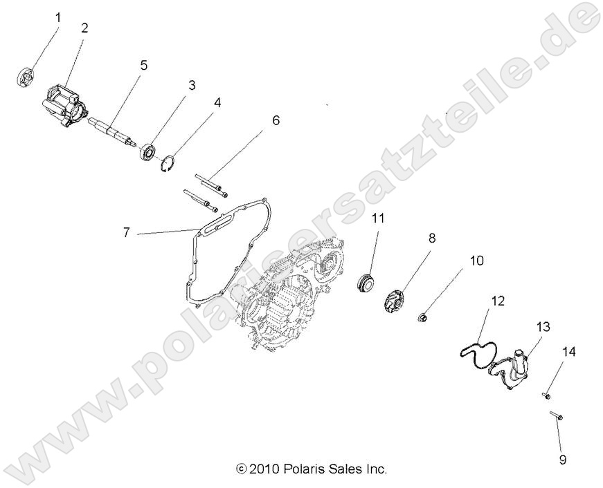 ENGINE, OIL PUMP and WATER PUMP