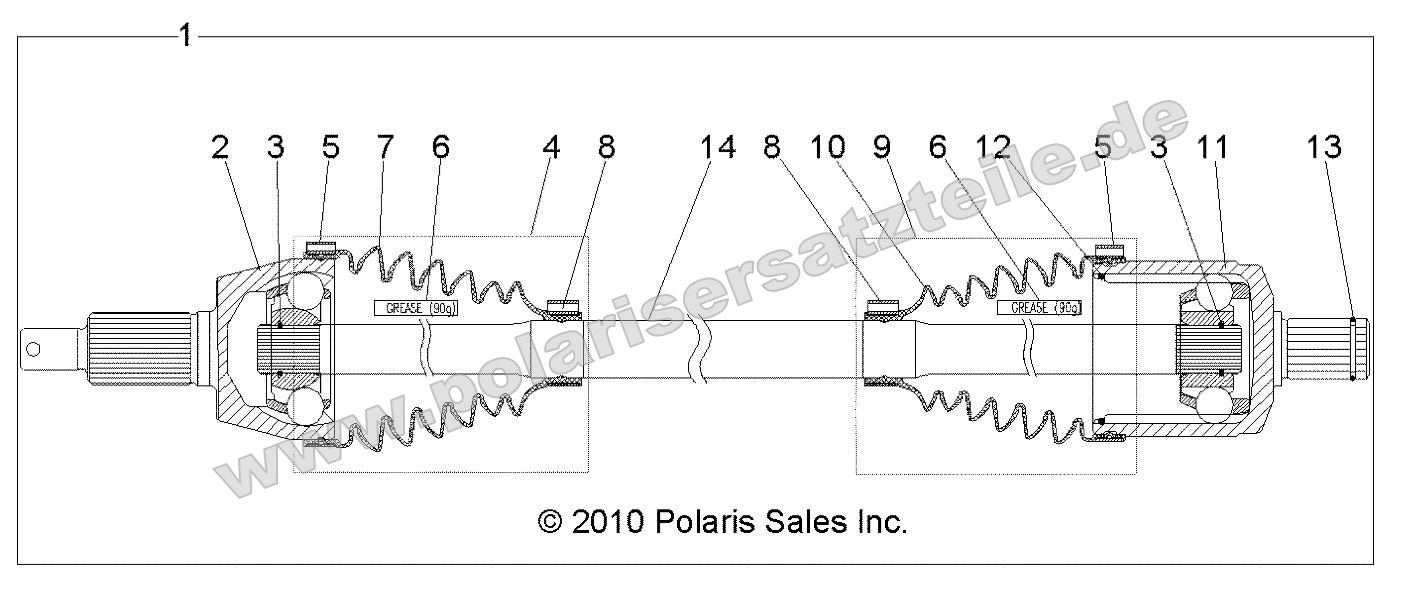 Drive Train, Front Drive Shaft Drive Train, Front Drive Shaft