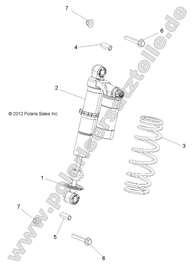 Suspension, Shock, Front, Mounting