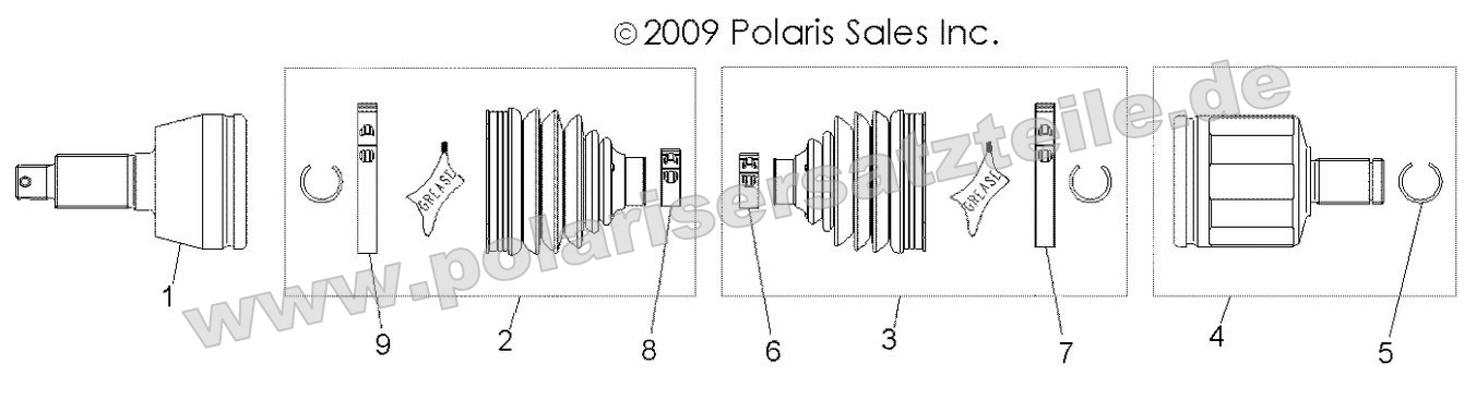 Drive Train, Front Half Shaft