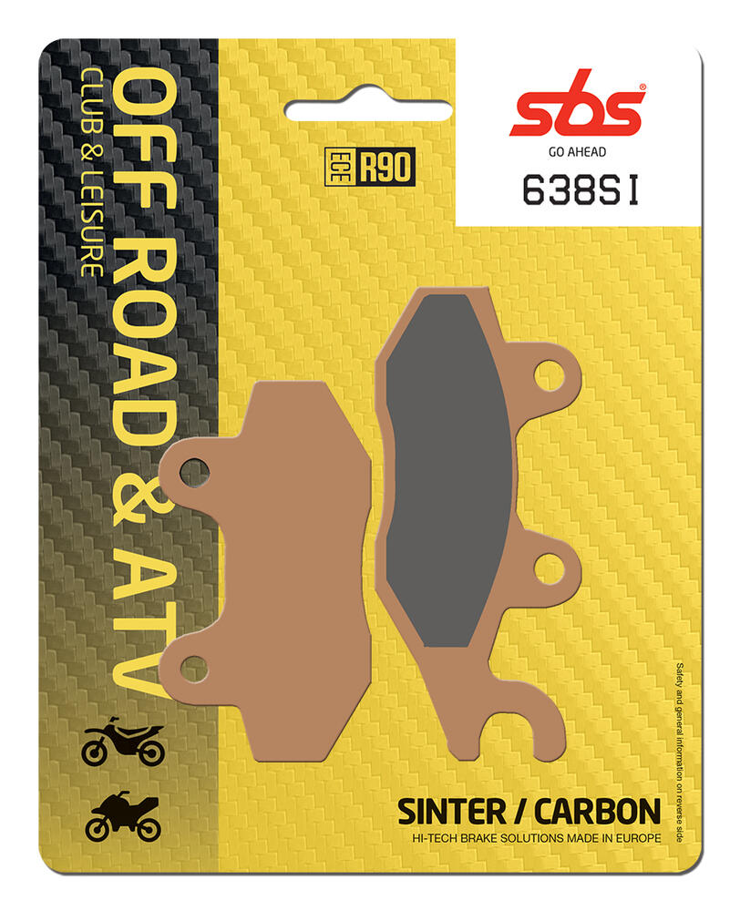 SBS_638_SI SBS Bremsbeläge Offroad & ATV Sintermetall - 638SI
