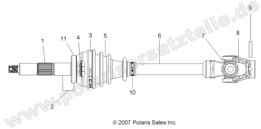 DRIVE TRAIN, FRONT DRIVE SHAFT DRIVE TRAIN, FRONT DRIVE SHAFT