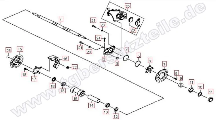 Hinterradachse Hinterradachse