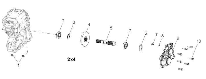 Drive Train, Main Gearcase Output Shaft