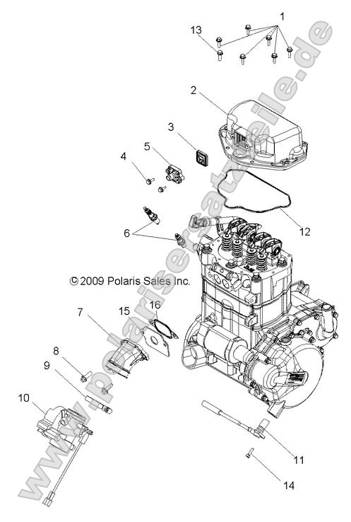 Engine, Throttle Body and Valve Cover