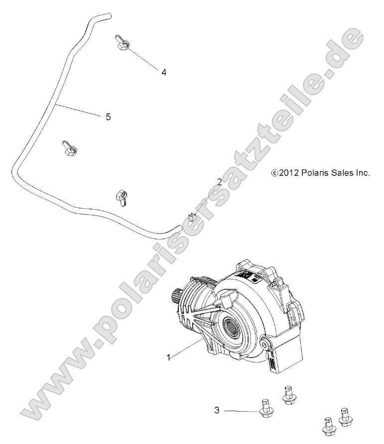 Drive Train, Front Gearcase Mounting Drive Train, Front Gearcase Mounting